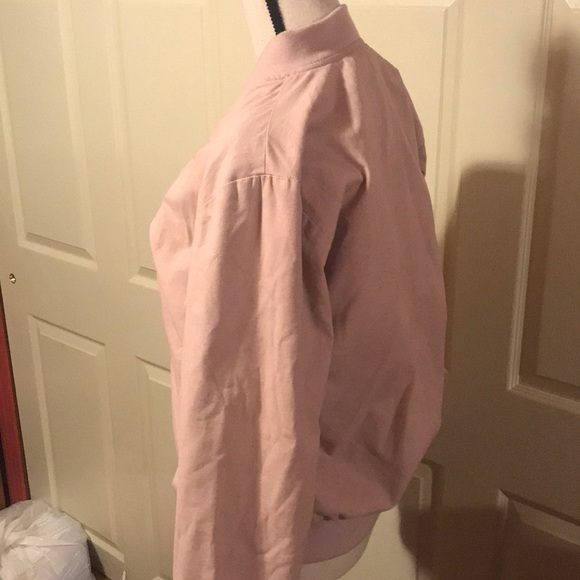 Brandy Melville Kasey Pink Bomber Jacket - Picture 3 of 3